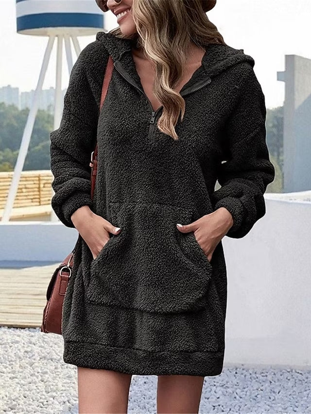 Hoodie vestido best sale