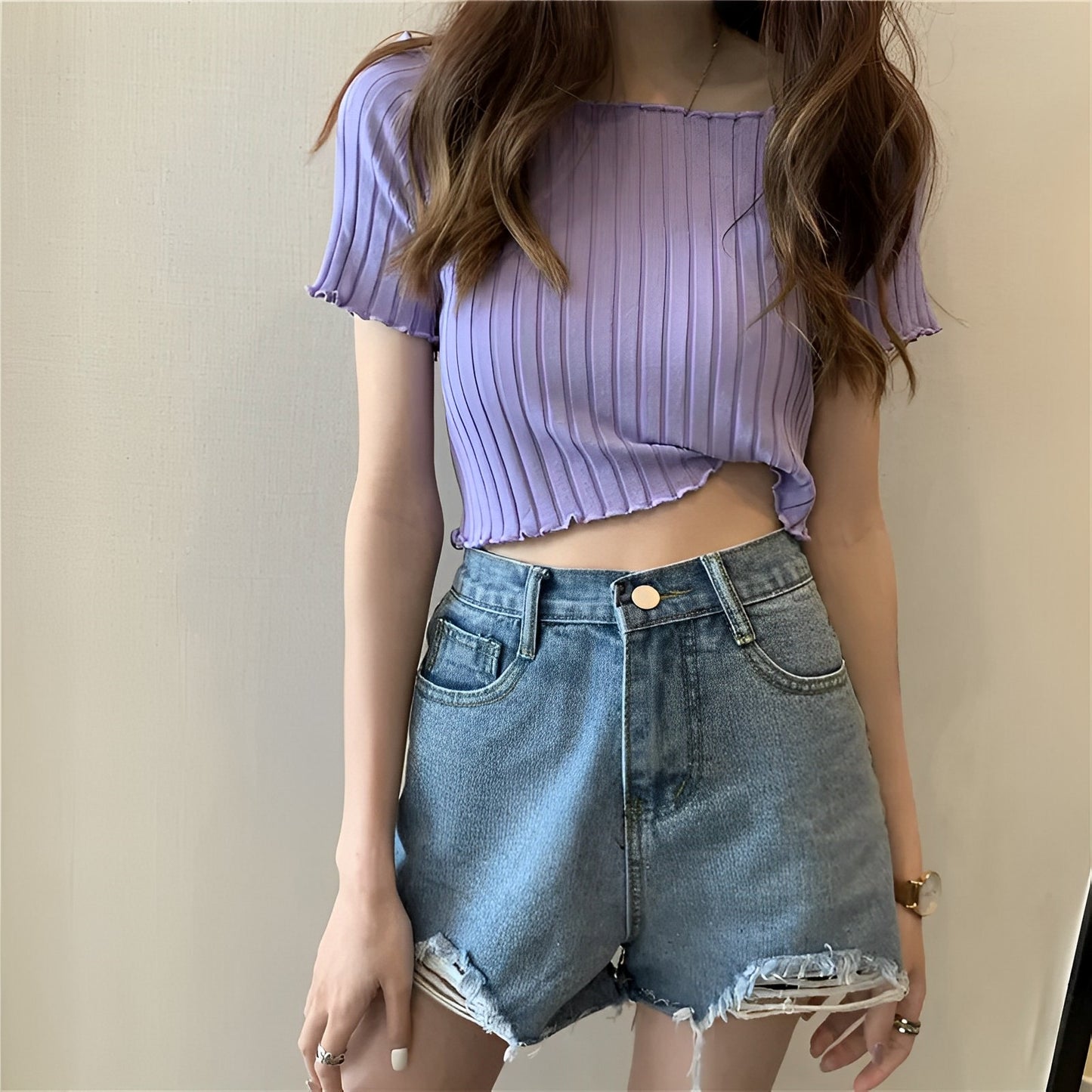 Dana | Crop top acanalado