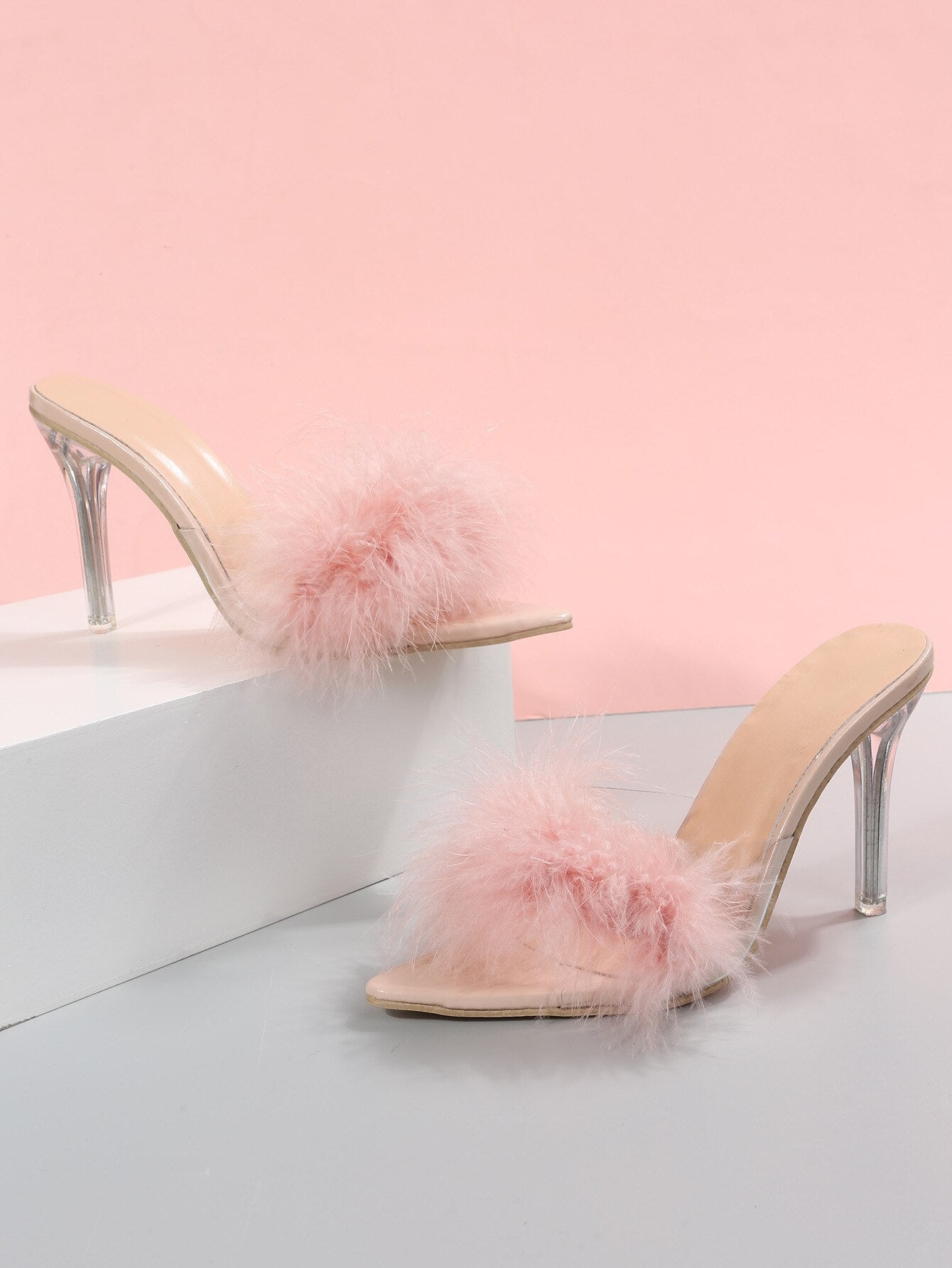 Fanny | Tacones altos con plumas