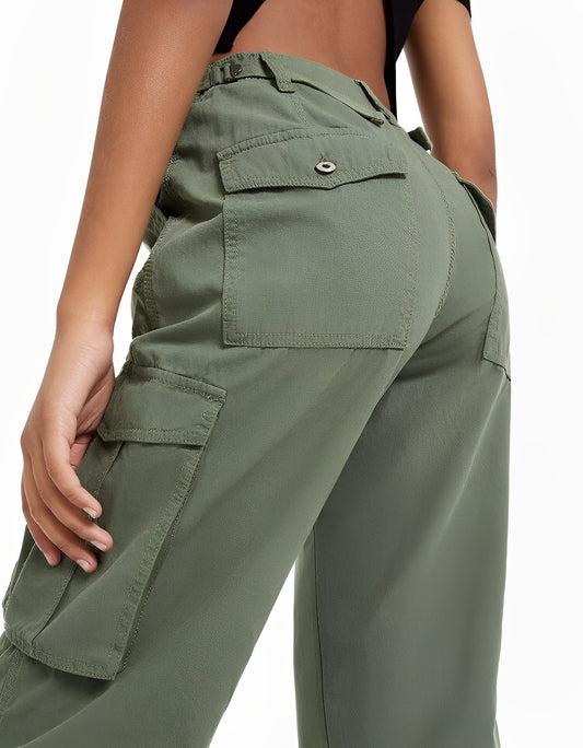 Frida | Pantalones cargo con cinturón ajustable