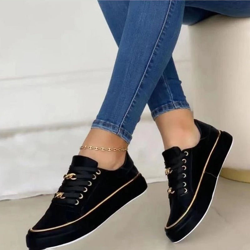 Tenis store jeans flatform