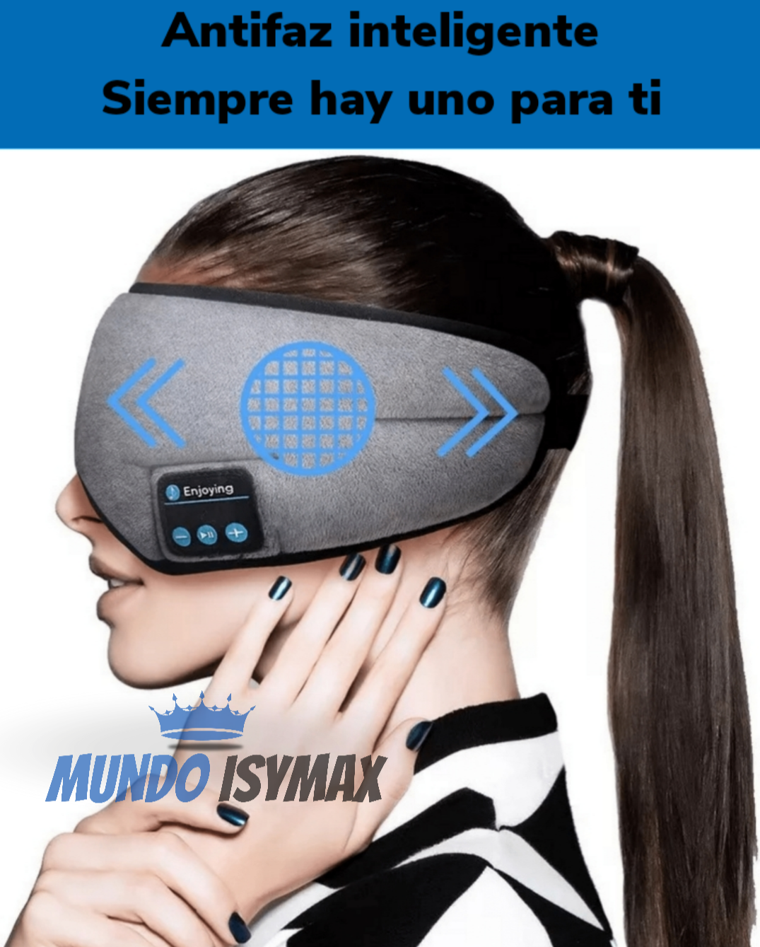 Este Antifaz con Bluetooth Incorporado