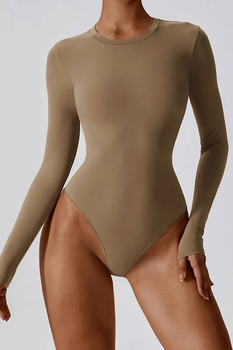 Antonia | Body beige manga larga