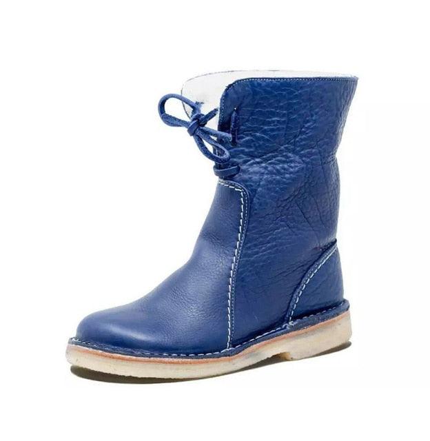 Elena | Botas de cuero vegano con interior acolchado