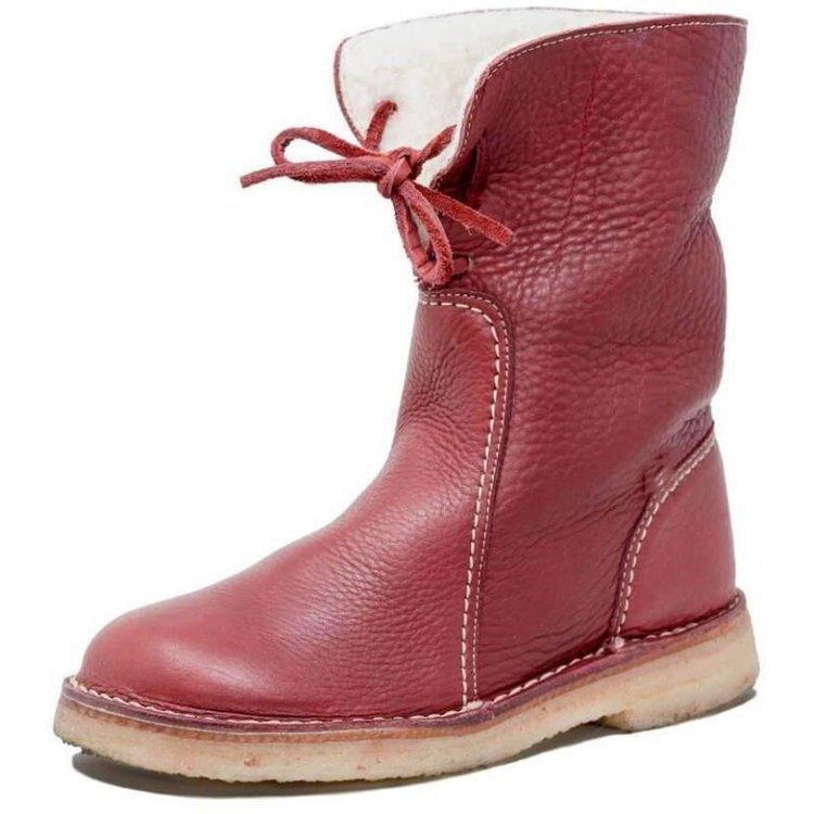 Elena | Botas de cuero vegano con interior acolchado